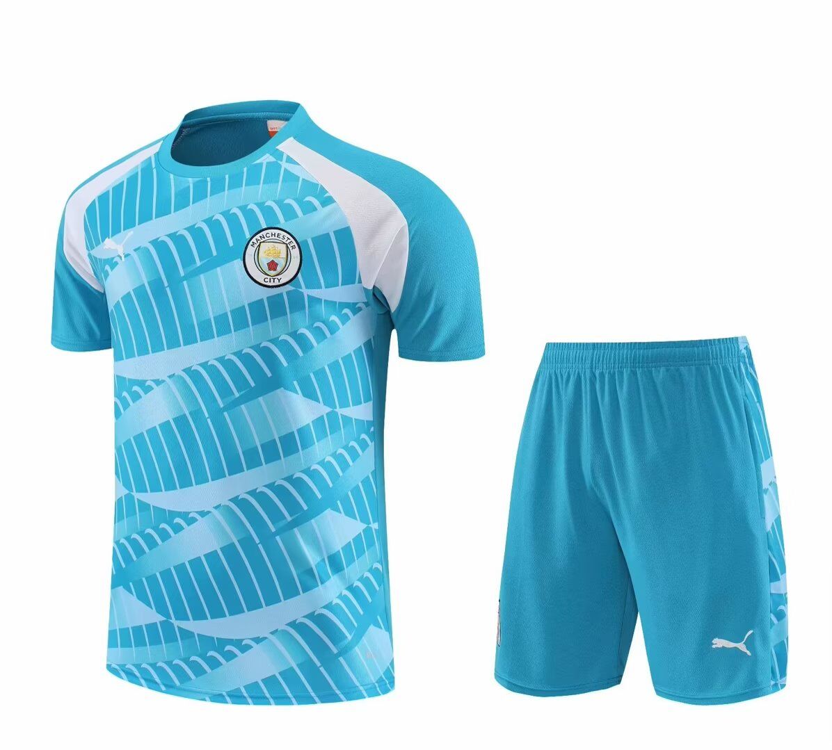 AAA Quality Manchester City 23/24 Blue/White Training Kit Jersey